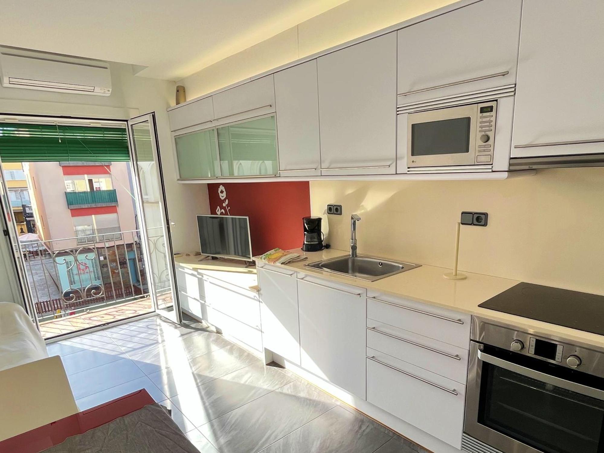 Apartamento Cerca De La Playa Blanes Esterno foto
